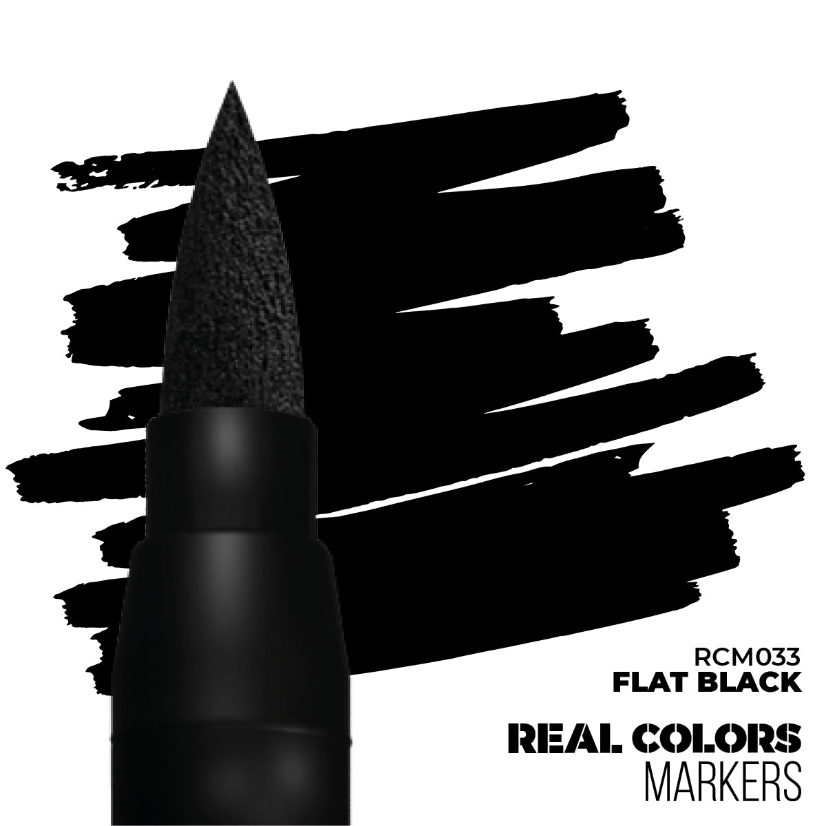 AK-Interactive - Real Color Markers Flat Black RCM033